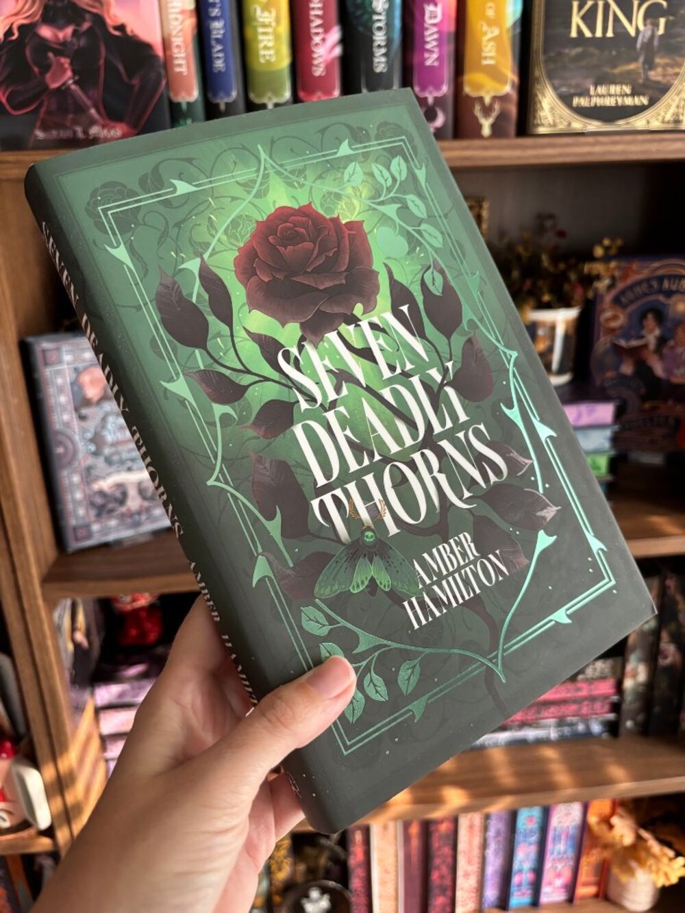 NWOT! Fairyloot Seven Deadly Thorns Special Edition Hardback + Page Overlays